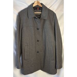 Dockers Men's Wool Blend Double Breasted Peacoat - Heather Gray - Size XL